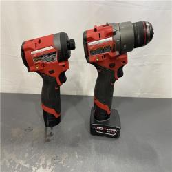 AS-IS - Milwaukee M12 FUEL 12-Volt Lithium-Ion Brushless Cordless Hammer Drill and Impact Driver Combo Kit