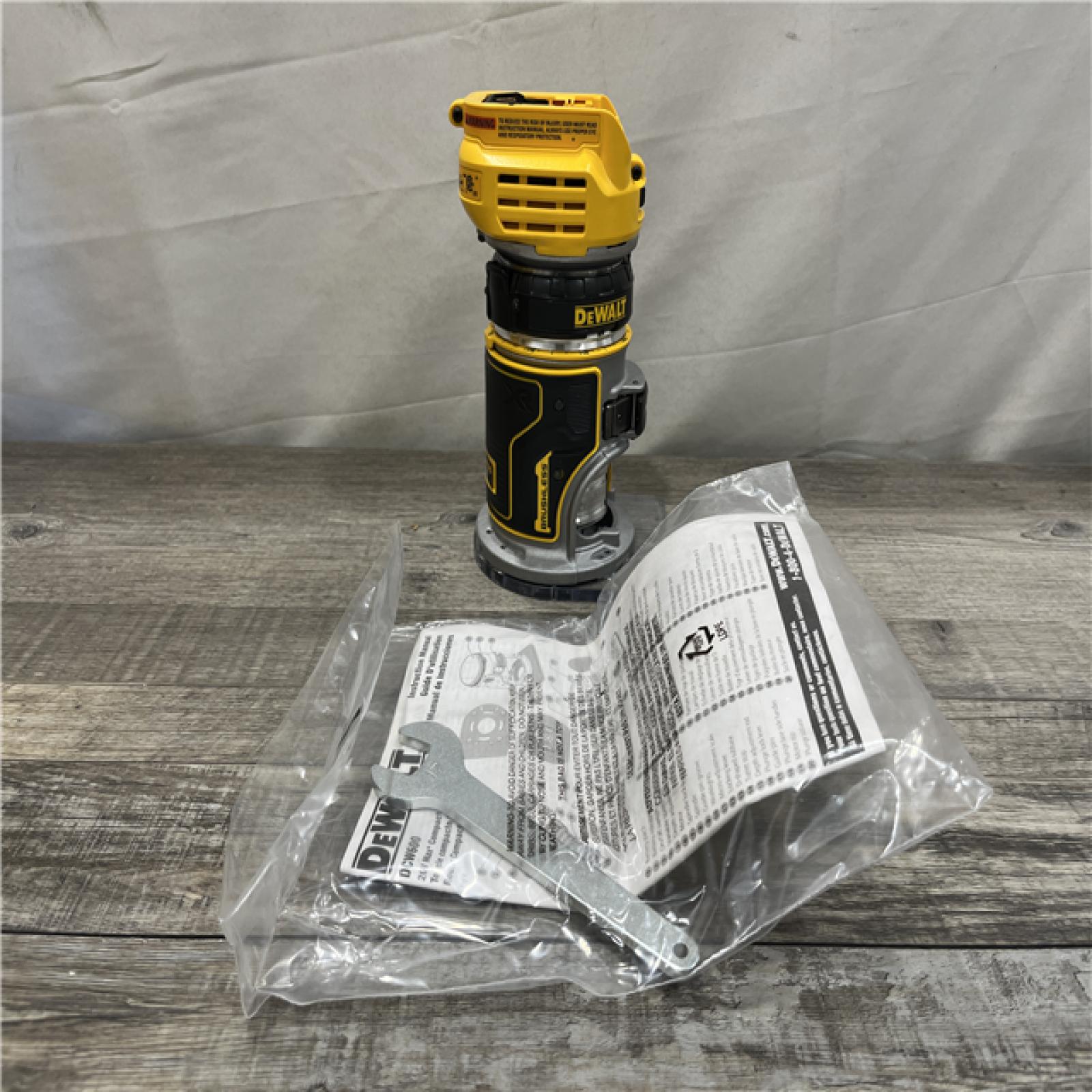AS-IS DEWALT 20V MAX XR Cordless Brushless Fixed Base Compact Router (Tool Only)