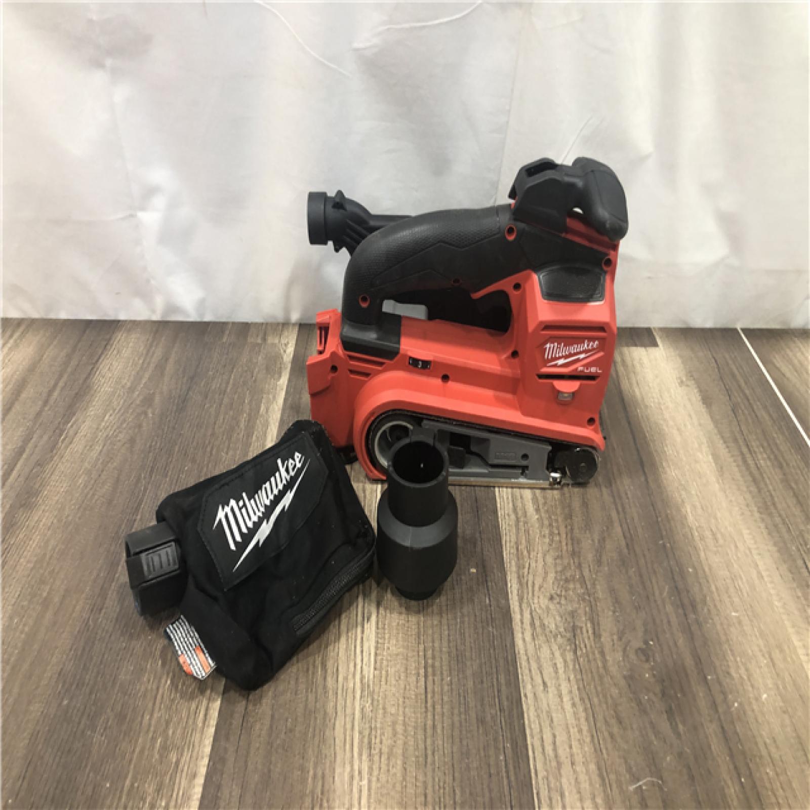 AS-IS Milwaukee M18 FUEL 18-Volt Lithium-Ion Cordless Belt Sander (Tool-Only)