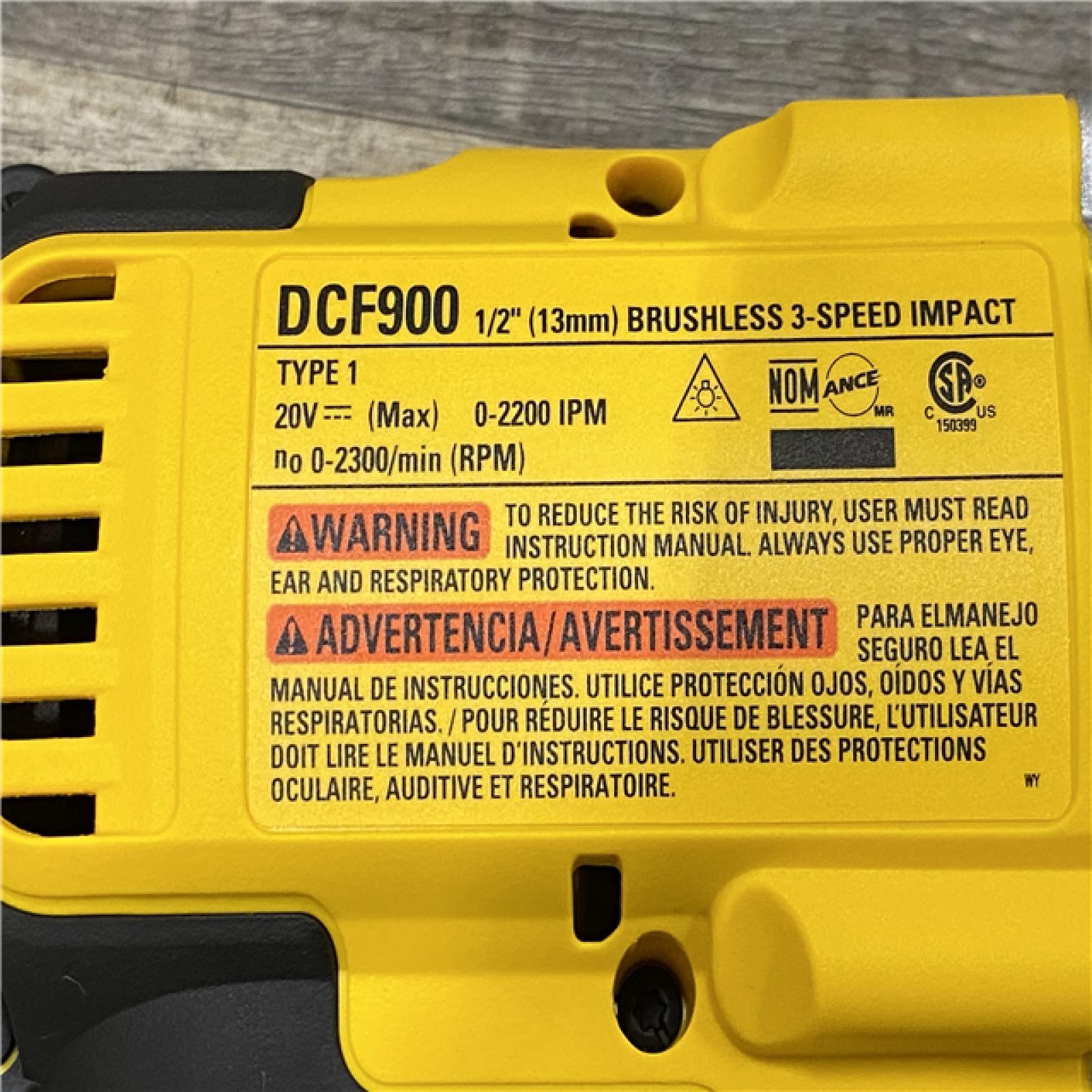 AS-IS DEWALT 20V MAX Lithium-Ion Cordless 1/2 in. Impact Wrench Kit