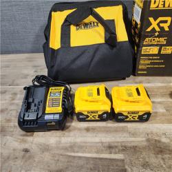 HOUSTON LOCATION - AS-IS DEWALT 20V MAX XR Hammer Drill and ATOMIC Impact Driver 2 Tool Cordless Combo Kit with (2) 4.0Ah Batteries, Charger, and Bag