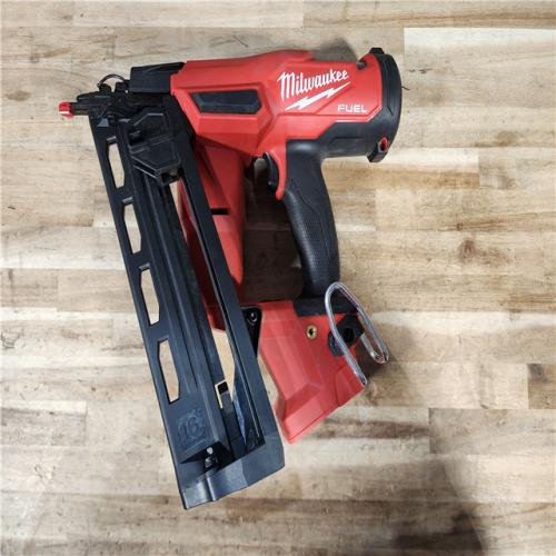 HOUSTON LOCATION - AS-IS Milwaukee FUEL 18-Volt Lithium-Ion Brushless Cordless Gen II 16-Gauge Angled Finish Nailer (Tool-Only)