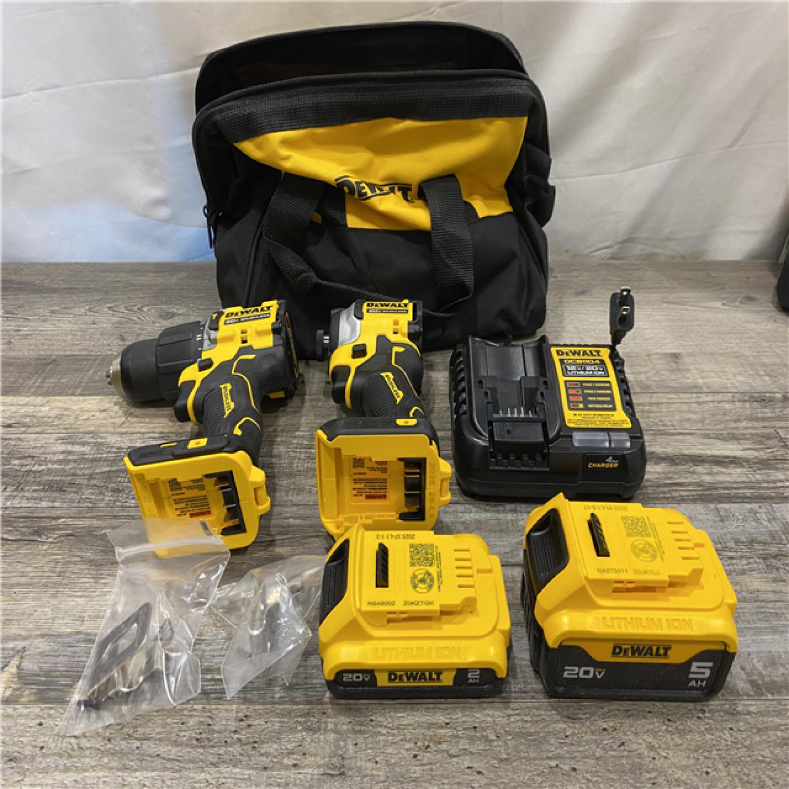 AS-IS DEWALT ATOMIC 20V MAX Lithium-Ion Cordless 2-Tool Combo Kit