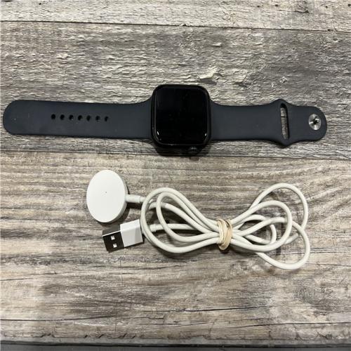 AS-IS  Apple Watch Series 7 45mm GPS Midnight Aluminum Case - Midnight Sport Band