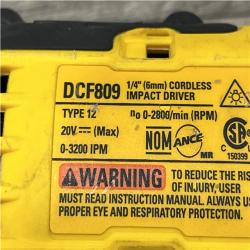 AS-IS DEWALT Atomic 20V Max Lithium-Ion Brushless Cordless Compact 1/4 in. Impact Driver Kit