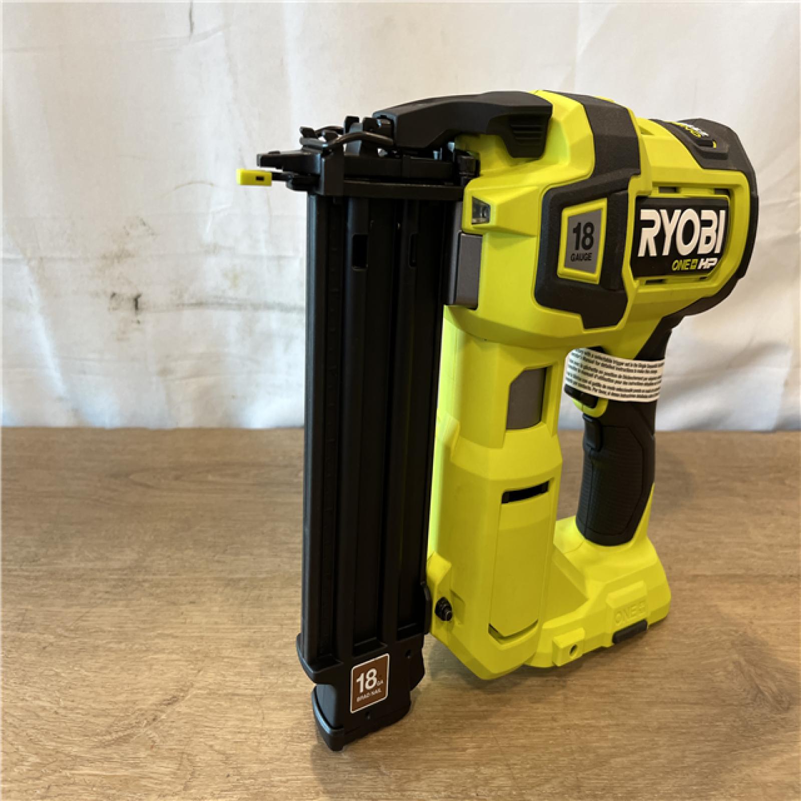 AS-IS RYOBI ONE+ HP 18V 18-Gauge Brushless Cordless AirStrike Brad Nailer (Tool Only)