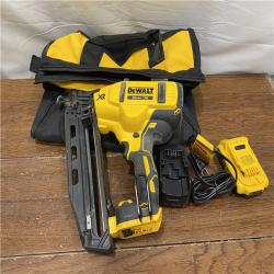 AS-IS DeWalt DCN660D1 20V 16 Gauge Cordless Angled Finish Nailer Kit W/ 2Ah Battery