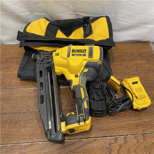 AS-IS DeWalt DCN660D1 20V 16 Gauge Cordless Angled Finish Nailer Kit W/ 2Ah Battery