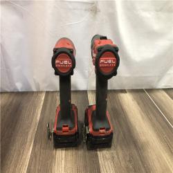 AS-IS Milwaukee  FUEL 18V Lithium-Ion Brushless Cordless Hammer Drill and Impact Driver Combo Kit