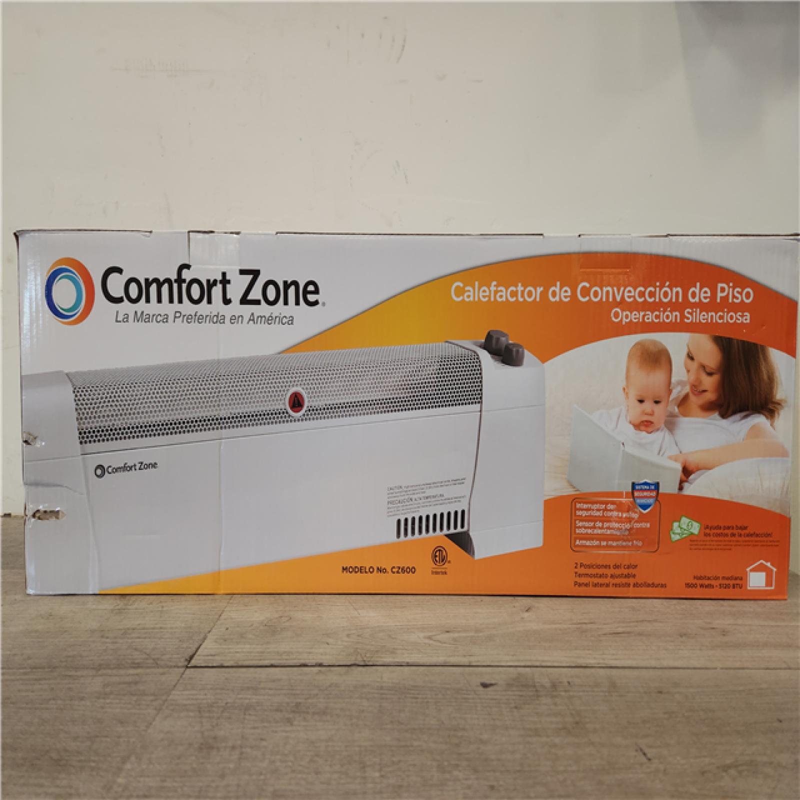 Phoenix Location NEW Comfort Zone 29 in. 1,500-Watt White Convection Baseboard Heater with Silent Operation Pallet (45 Total) (Sealed)