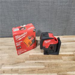 HOUSTON LOCATION - AS-IS (APPEARS LIKE NEW) Milwaukee 12-Volt Lithium-Ion Cordless Green 125 ft. Cross Line and Plumb Points Laser Level (Tool-Only)