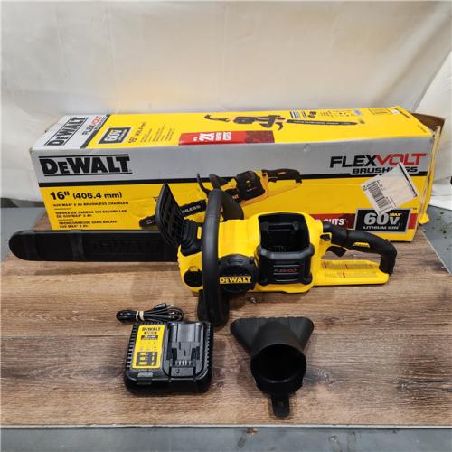 DEWALT 60V MAX 16in. Brushless Battery Powered Chainsaw Kit with (1) FLEXVOLT 2Ah Battery & Charger NOT INCLUDE BATTERY