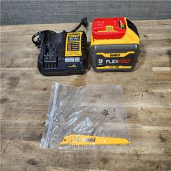 HOUSTON LOCATION - AS-IS DEWALT FLEXVOLT 60V MAX Cordless Brushless Reciprocating Saw Kit with (1) FLEXVOLT 9.0Ah Battery