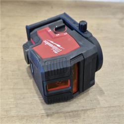 AS-IS MILWAUKEE 100 ft. REDLITHIUM Lithium-Ion USB Green Rechargeable Cross Line Laser Level (TOOL ONLY)