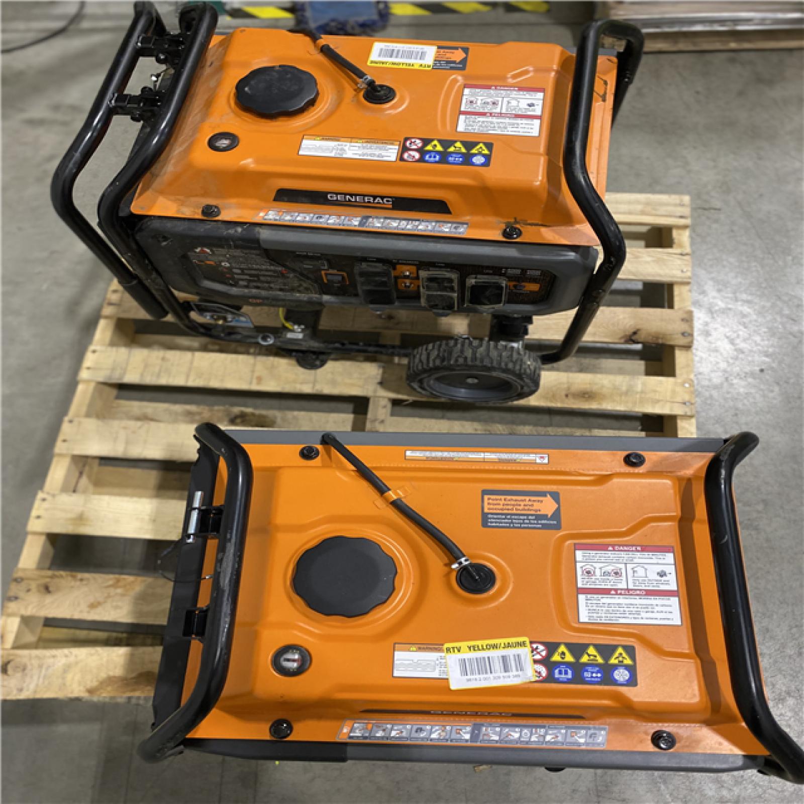 Dallas Location - As-Generac 4500 / 4000-Watt Gasoline Portable Generator-(Lot Of 2)