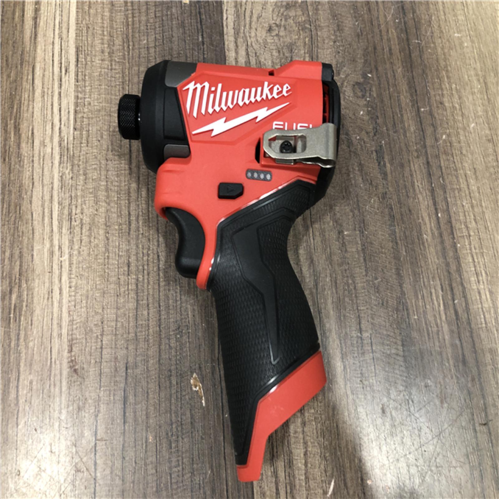 AS-IS Milwaukee FUEL 12V Lithium-Ion Brushless Cordless 1/4 in. Hex Impact Driver (Tool-Only)