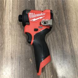 AS-IS Milwaukee FUEL 12V Lithium-Ion Brushless Cordless 1/4 in. Hex Impact Driver (Tool-Only)