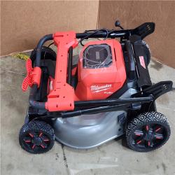 HOUSTON LOCATION - AS-IS Milwaukee M18 FUEL Brushless Cordless 21 in. Walk Behind Dual Battery Self-Propelled Mower Kit W/ BATTERY CHARGER
