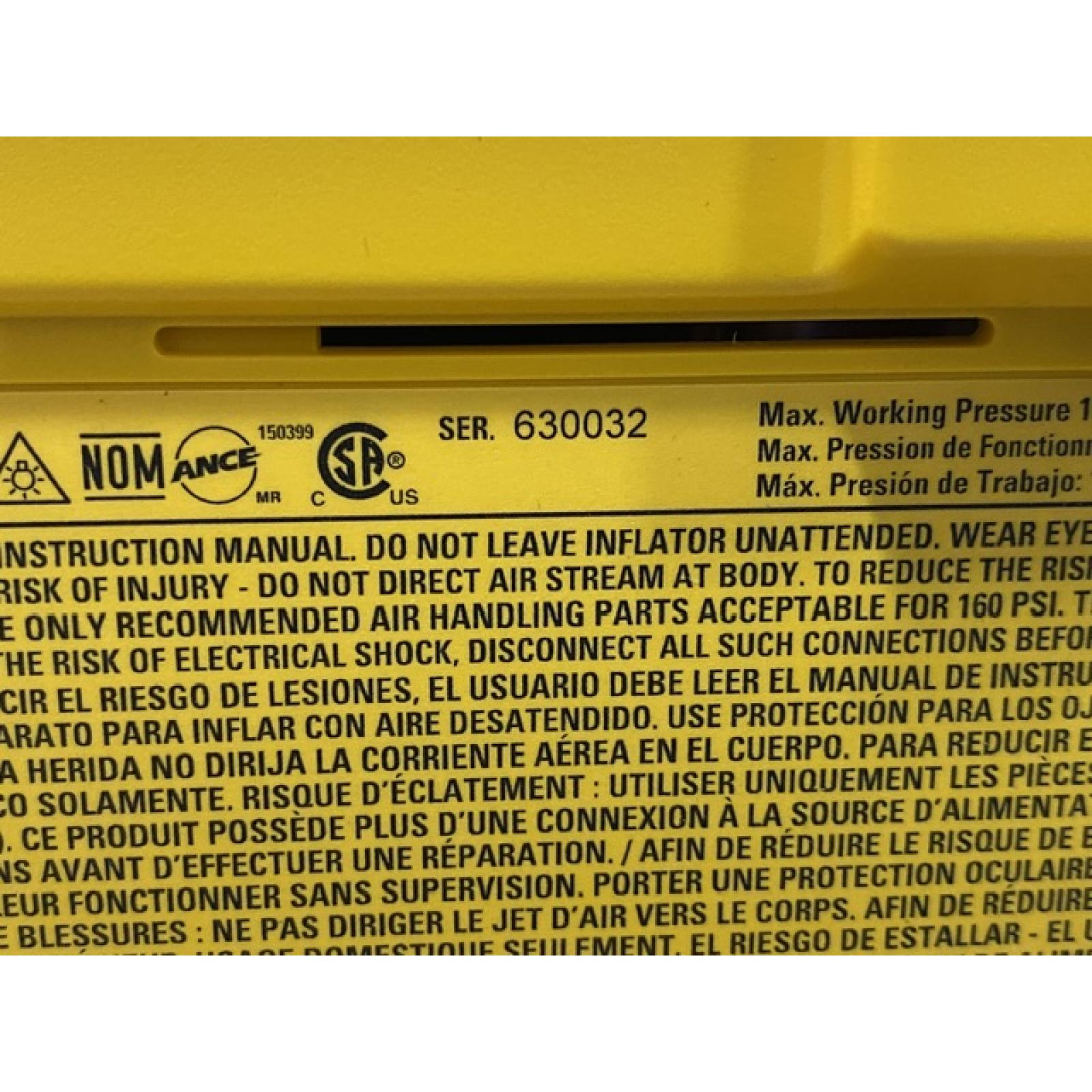 AS-IS DEWALT 20V MAX Cordless Electric Portable Inflator (Tool Only)