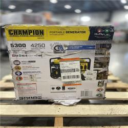 DALLAS LOCATION- AS-IS Champion 5300/4250-Watt Gasoline and Propane Powered Dual Fuel Portable Generator