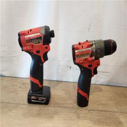 AS-IS- Milwaukee FUEL 18V Lithium-Ion Brushless Cordless Hammer Drill and Impact Driver Combo Kit