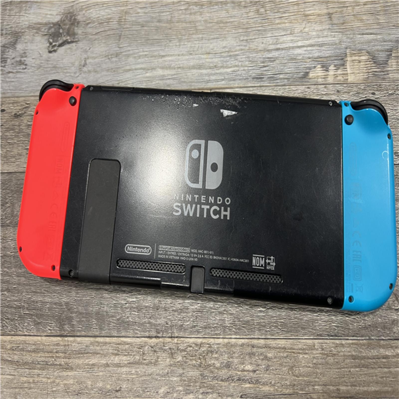 AS-IS Nintendo Switch -Neon Blue Joy-Con & Neon Red