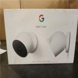 Phoenix AS-IS Google Nest Indoor/Outdoor Wireless Smart Security Camera (Battery) 2-Pack