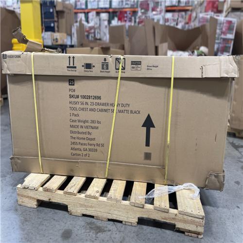 DALLAS LOCATION- AS-IS HUSKY 56IN. 23 DRAWER TOOL CHEST AND CABINET