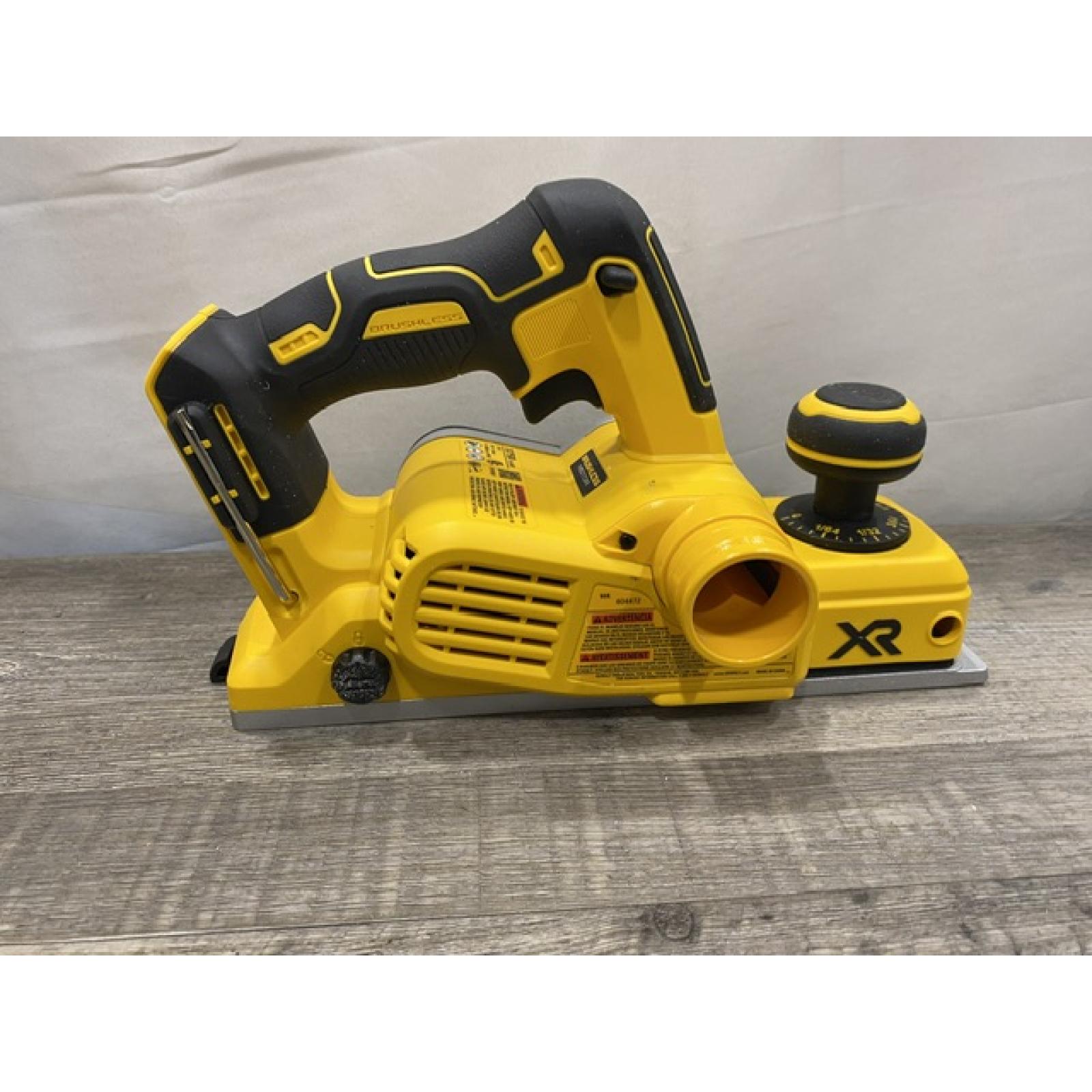 AS-IS DEWALT 20V MAX XR Cordless Brushless 3-1/4 in. Planer (Tool Only)