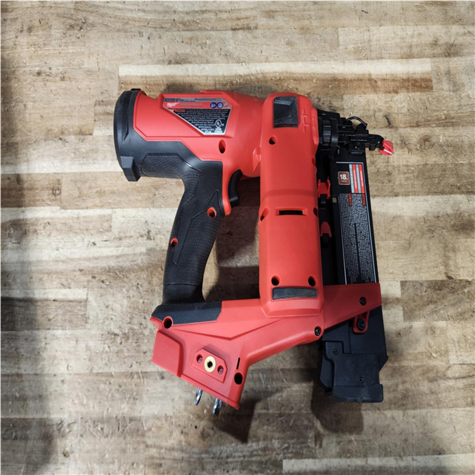 Houston Location AS-IS Milwaukee FUEL 18-Volt Lithium-Ion Brushless Cordless Gen II 18-Gauge Brad Nailer (Tool-Only)