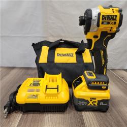 AS-IS- DeWalt 20V MAX XR 1/4 in. Cordless Brushless 3-Speed Impact Driver Kit (Battery & Charger)