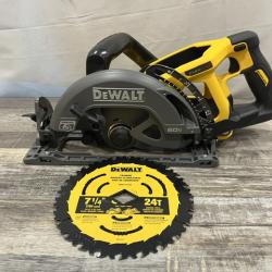 AS-IS DEWALT FLEXVOLT 60V MAX Cordless Brushless 7-1/4 in. Wormdrive Style Circular Saw (Tool Only)