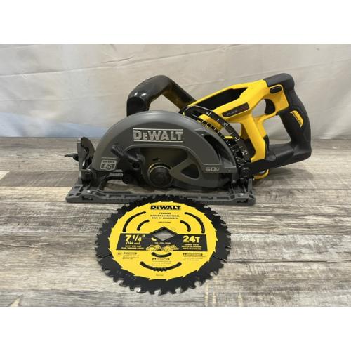 AS-IS DEWALT FLEXVOLT 60V MAX Cordless Brushless 7-1/4 in. Wormdrive Style Circular Saw (Tool Only)