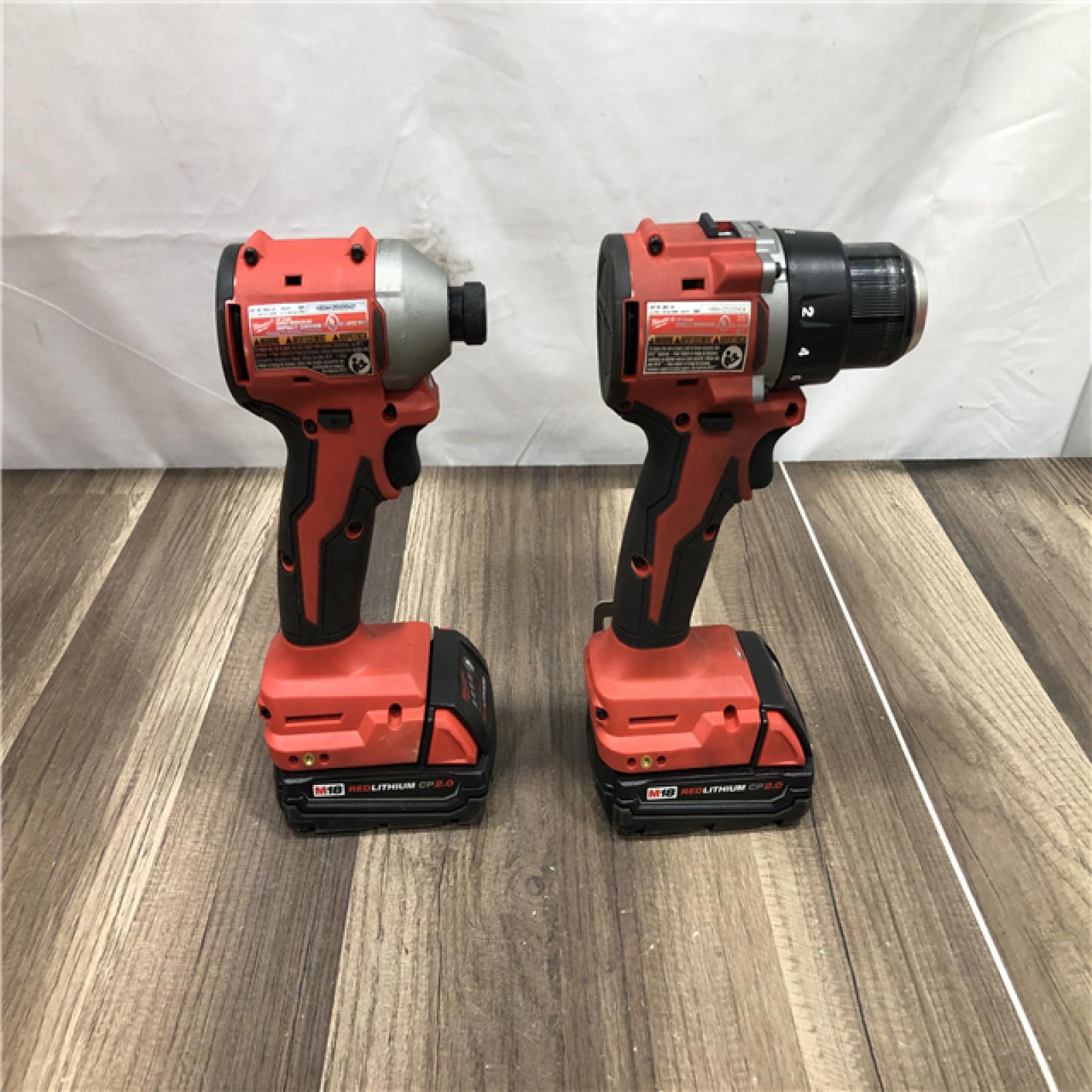 AS-IS Milwaukee 18V Lithium-Ion Brushless Cordless Compact Drill/Impact Combo Kit