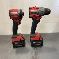 AS-IS - MILWAUKEE FUEL 18V Lithium-Ion Brushless Cordless Hammer Drill and Impact Driver Combo Kit