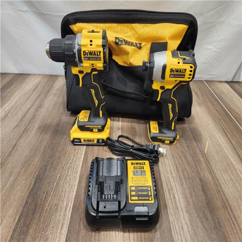 AS-IS- DeWalt 20V MAX ATOMIC Cordless Brushless 2-Tool Combo Kit