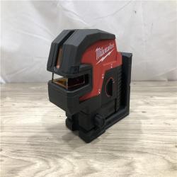 AS-IS Milwaukee 3624-21 12V M12 Cordless USB Rechargeable Green Beam Cross Line & 4-Points Laser Kit