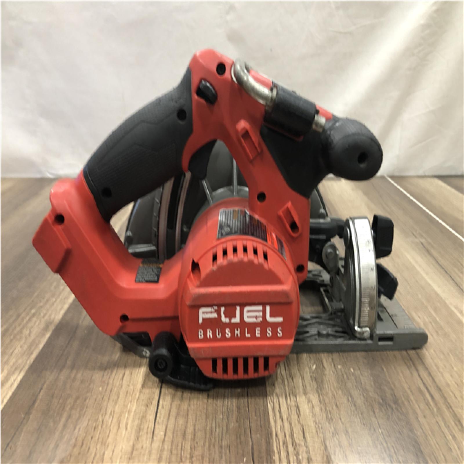 AS-IS Milwaukee FUEL 18V Lithium-Ion Brushless Cordless 6-1/2 in. Circular Saw (Tool-Only)