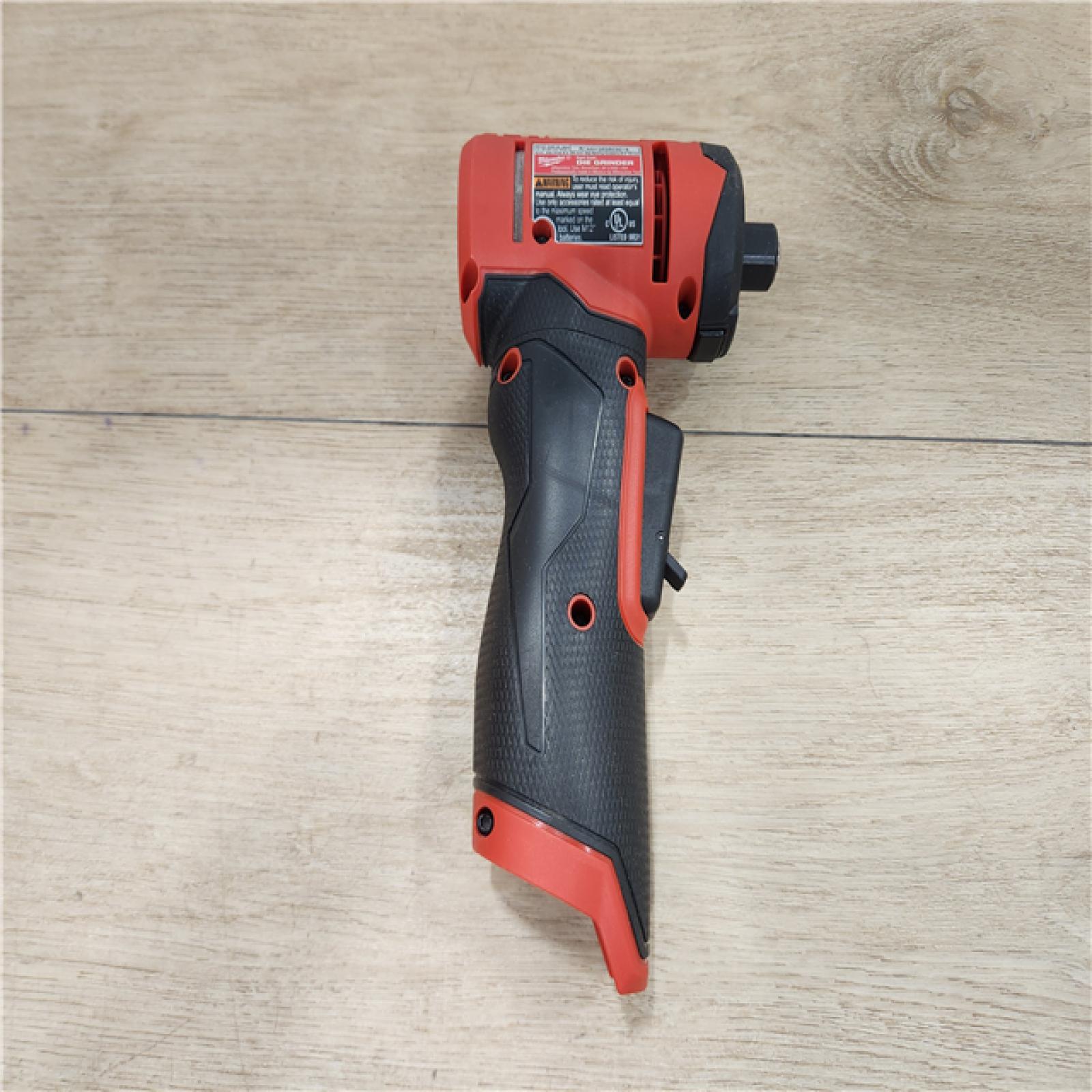 AS-IS- Milwaukee  FUEL 12V Lithium-Ion Brushless Cordless 1/4 in. Right Angle Die Grinder (Tool-Only)