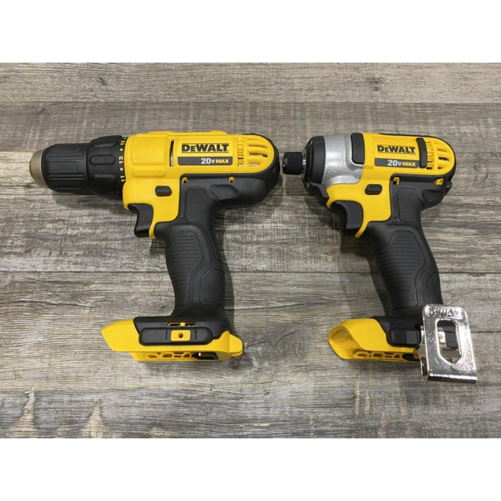 AS-IS DEWALT 20V MAX Cordless Drill/Impact 2 Tool Combo Kit