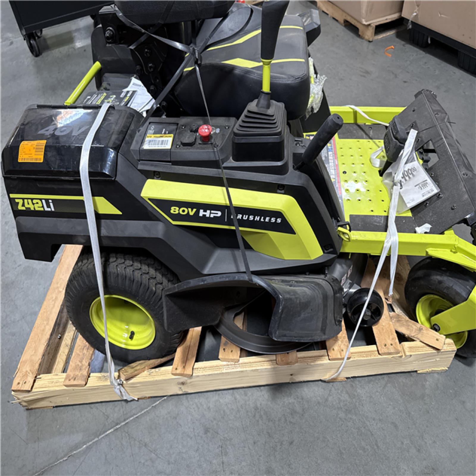 California AS-IS Ryobi 80V HP 742Li Riding Mower