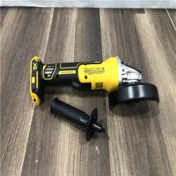 AS-IS DEWALT 20V MAX XR Cordless Brushless 4.5 in. Slide Switch Small Angle Grinder with Kickback Brake (Tool Only)