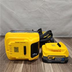 AS-IS- Dewalt 20V MAX POWERSTACK Lithium-Ion Batteries and Charger Starter Kit (1.7 Ah/5 Ah)