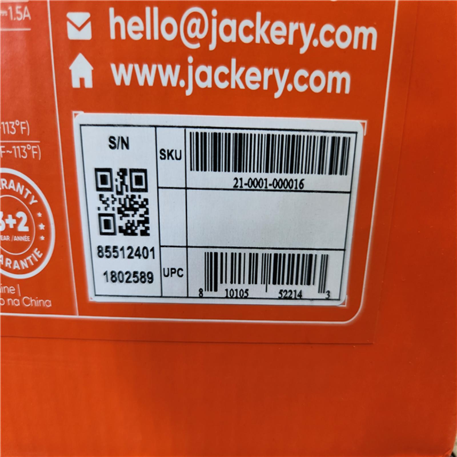 Phoenix Location NEW Jackery Solar Generator Explorer 2000 Plus 2042.8Wh/ 3000W Model No. Je-2000C (SEALED)
