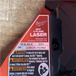 Houston Location AS-IS Milwaukee 12-Volt Lithium-Ion Cordless Green 250 ft. 3-Plane Laser Level Kit