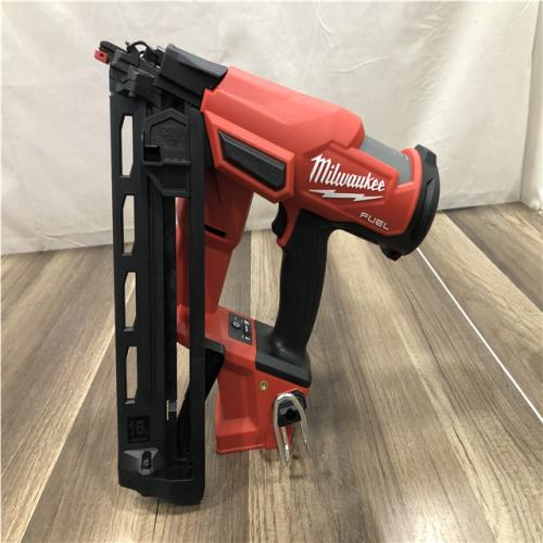 AS-IS  Milwaukee FUEL 18-Volt Lithium-Ion Brushless Cordless Gen II 16-Gauge Angled Finish Nailer (Tool-Only)