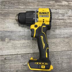 AS-IS DEWALT ATOMIC 20V Lithium-Ion Cordless 1/2 in. Hammer Drill Kit with 5.0 Ah Battery and Charger