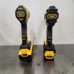 AS-IS- Dewalt 20V MAX XR Brushless Lithium-Ion 1/2 in. Cordless Hammer Drill Driver and Impact Driver Combo Kit with 1 (1.7 Ah/4 Ah)