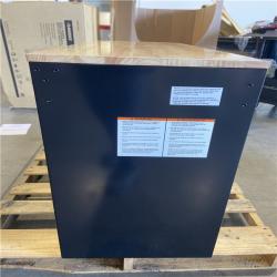 DALLAS LOCATION - Husky Tool Storage 46 in. W x 18 in. D 9-Drawer Mobile Workbench Cabinet in Gloss Black