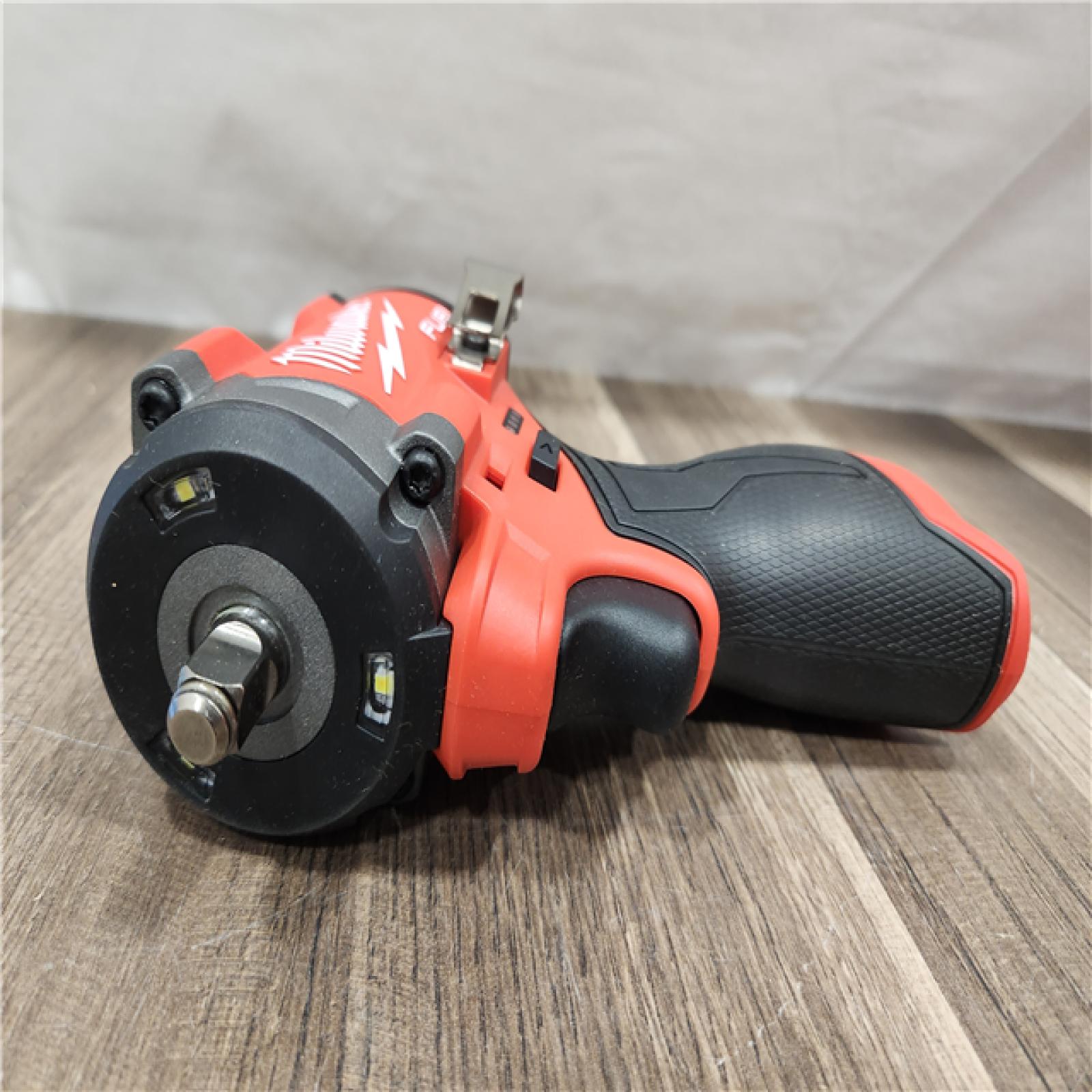 AS-IS- Milwaukee M12 FUEL M12 3/8 in. Cordless Brushless High Torque Impact Wrench (Tool-Only)